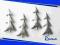 SREBRNA KOLEKCJA Choinki  - 2szt