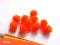 Pompon Pompony Pomponiki 10mm 10szt PO-04 pomaranc