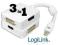Adapter LogiLink Mini Displayport ->DVI/HDMI/DP