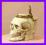 Niesamowity kufel fantastyczna czaszka kościotrup