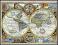 Mapa Świata PLANIGLOBY 1626 reprint