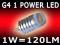 ŻARÓWKA DIODOWA G4 POWER 1 LED 12 V WYSYŁKA GRATIS