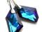 SWAROVSKI DE-ART 24MM BERMUDA BLUE KOLCZYKI nowość