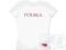BPOL78w: Polska t-shirt damski koszulka Polski XS