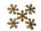 [m-craft] PŁATKI ŚNIEGU, ŚNIEŻYNKI 5 szt złote