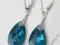 SWAROVSKI KOLCZYKI KRYSZTAŁY BLUE ZIRCON SVAROWSKI