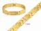 18k Real Yellow Gold Filled Bracelet For Real Men!