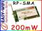 # MOCNA karta WLAN PCI #200mW 23dBm# RP-SMA - 2dBi