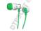 SŁUCHAWKI DOUSZNE MEMOREX EAR BUD CB25 GREEN TIPS