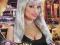 PERUKA GLITZY GLAMOUR srebrna SYLWESTER