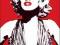 MARILYN MONROE ON RED - rewelacyjny plakat 61x92cm