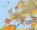 Europa mapa ścienna polityczno-drogowa