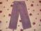 Śliczne fioletowe spodnie dresowe, 2-3 lata.