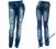 Modne Spodnie Rurki Jeans SKINNY SLIM BSK DENIM 42