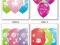 Super balony kolorowe Urodzinowe 16wzorow 3szt HIT
