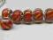 KORALIK MODUŁOWY LAMPWORK BEANSOLETKA LOGO925 N184