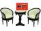 komplet: 2fotele+ stolik