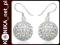 Kolczyki kule z kryształami Swarovski 10mm Crystal