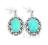 Srebrne kolczyki z turkusem