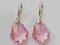 Swarovski Baroque 22mm Kolczyki Light Rose