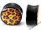 Akrylowe Plugi leopard cętki plug tunel   24mm