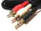 KABLE JACK 3,5 - 2x CHINCH RCA , 1,2m,PACZKA 10SZT