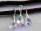 SWAROVSKI MIGDAŁ CRYSTAL AB 12+12+16mm ~KOMPLET PS