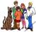 SCOOBY DOO naklejki