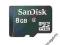 Sandisk MicroSD 8GB class 4 MicroSDHC NOWA GW FVAT