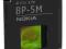 BP-5M Bateria ORYGINALNA 5700 6500 6220 Classic fv