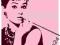 Audrey Hepburn (Cigarello) - plakat 140x100 cm