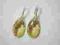 Kolczyki CRYSTAL GOLDEN SWAROVSKI SREBRO 925 !!!