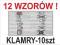 KLAMRY ozdobne aplikacje klamra ozdobna 10szt. KK