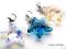 SWAROVSKI STARFISH CHARMS SREBRO GWIAZDA~ 3 KOLORY
