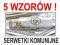 Serwetki KOMUNIJNE 20 WZORÓW komunia na komunię KK