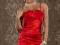 Klasyczna czerwona gorsetowa sukienka r. 38 M