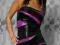 Czarno fioletowa sukienka tuba r. S/M Karnawał