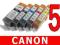 5 x CANON MG8150 MG 8150 525 526 PGI-525 CLI-526