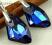 Kolczyki Swarovski 19 mm - Bermuda Blue