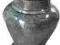 Wazon ceramiczny na grób ciemno-szary wys 23,5 cm