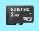 KARTA PAMIĘCI MIKRO-SD 2GB SANDISK (blister)