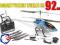 GIGANTYCZNIE WIELKI Helikopter RC Sky King 92cm