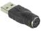 Adapter USB A wtyk - PS ll gniazdo Bandridge Blue