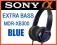 SONY SŁUCHAWKI MDR-XB300 BLUE EXTRA BASS