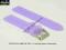 PASEK DO ZEGARKA 18 mm DILOY S221.18.18 FIOLETOWY