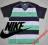 NIKE T-shirt BAWELNA koszulka VINTAGE paski NOWY S