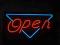 neon open NEON otwarte reklama szyld
