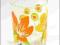 SZKLANKA 3-szklanki POP FLOWER orange bigmatt