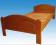 Łóżko drewniane KUBA 140x200 olcha PRODUCENT