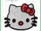 APLIKACJE naprasowanki kotek HALLO KITTYbuziaCZERW